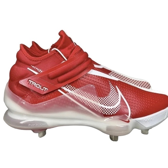 Nike Force Zoom Mike Trout 7 Baseball Cleats Red CI3134-602 Men’s Size 11.5 New - Picture 9 of 10